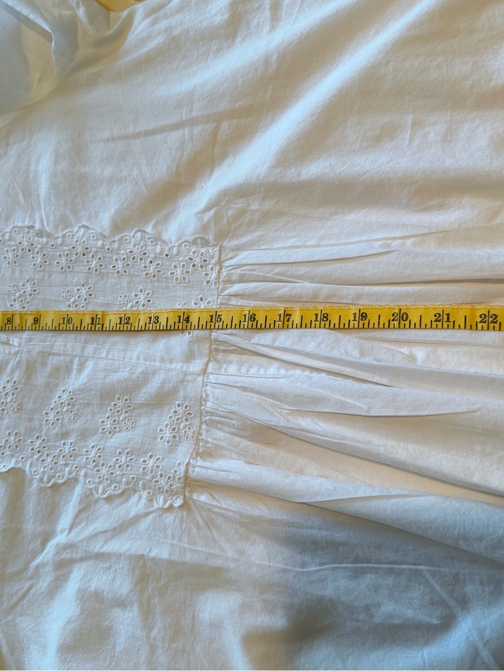 April Cornell White Eyelet Peasant Blouse - Picture 11 of 15